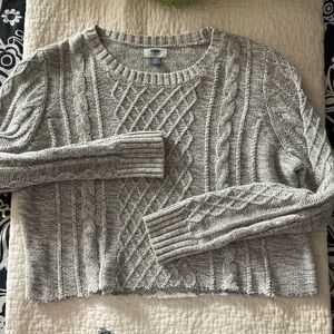 Cropped Old Navy Cableknit Sweater